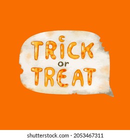 Trick or Treat hand drawn vector illustration 