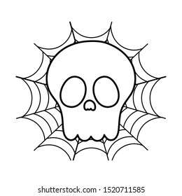 trick or treat - happy halloween line image