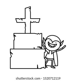 trick or treat - happy halloween line image