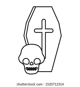 trick or treat - happy halloween line image
