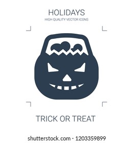trick or treat icon. high quality filled trick or treat icon on white background. from holidays collection flat trendy vector trick or treat symbol. use for web and mobile
