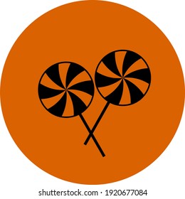 Trick or treat, illustration, vector on white background.