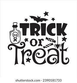 trick or treat motivational quotes inspirational lettering typography design