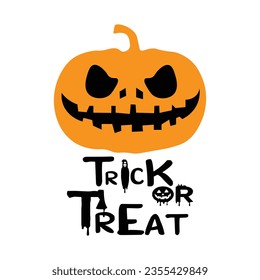 trick or treat party halloween design banner card