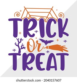 Trick or Treat Printable Vector Illustration