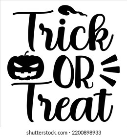 Trick Or Treat Pumpkin Shirt Design For Print