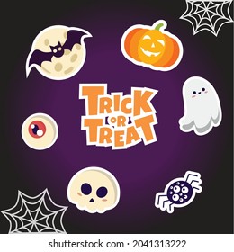 Trick or Treat Sticker Set