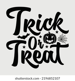 Trick or Treat SVG Printable Vector Design