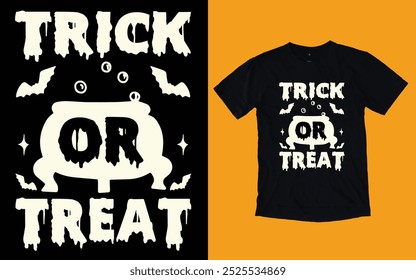 Trick or treat t shirt, Halloween t shirt design