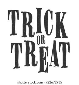 Trick Or Treat Text, Halloween Sign, Happy Halloween Text, Happy Halloween Background, Vector Illustration Background