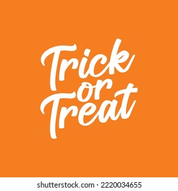 Trick Or Treat Text, Vector Illustration Background