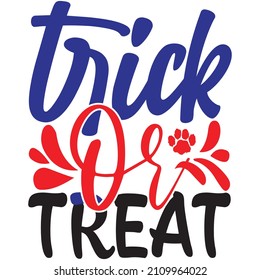 Truco o tratamiento, diseño de camisetas y archivo vectorial.