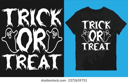 Trick or treat t-shirt design vector file