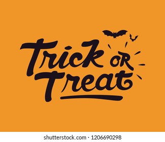 Trick Treat Trick Treat Typography Trick Stock Vector (Royalty Free ...