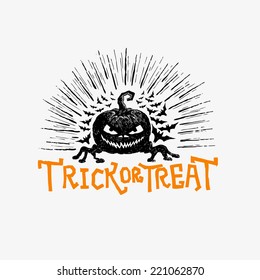 Trick or Treat vector.
