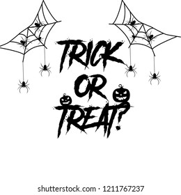 trick or treat vector illustration