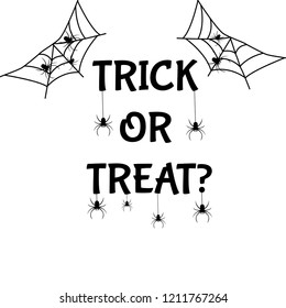 trick or treat vector illustration