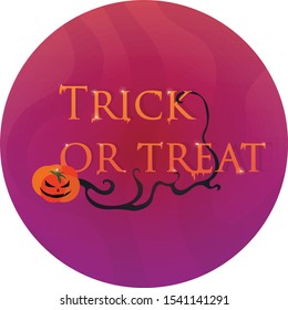 Trick or treat. Vector illustration