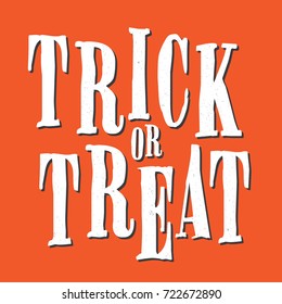 Trick Or Treat Vector Sign Background
