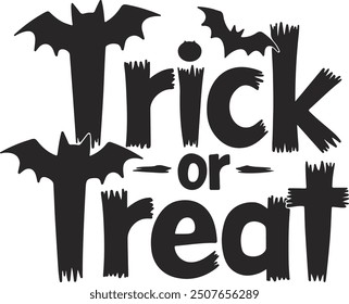 Trick or treat vector t shirt design