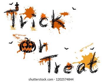 Trick or Treat words background
