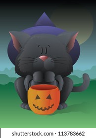 Trick or Treating Cat