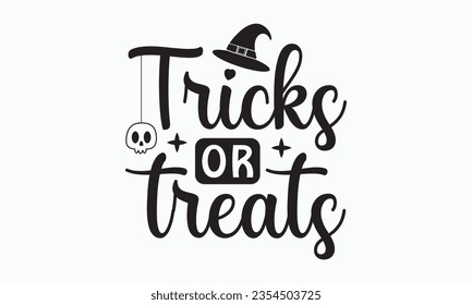 Tricks or treats svg, halloween svg design bundle, Retro halloween svg, happy halloween vector, pumpkin, witch, spooky, ghost, funny halloween t-shirt quotes Bundle, Cut File Cricut, Silhouette  svg