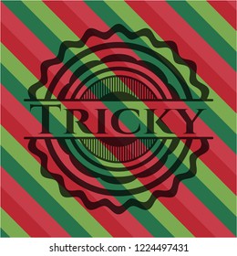 Tricky christmas emblem.
