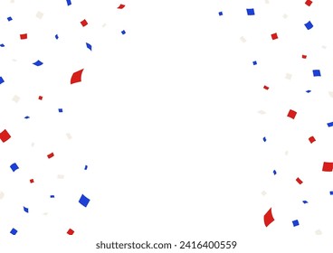 Confetti tricolor Gráficos web fondo blanco Fondo transparente