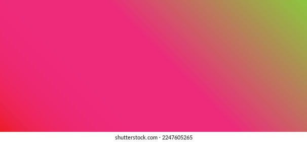 Diseño degradado tricolor de rojo, rosa y verde.