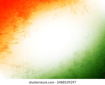 Fondo tricolor de la bandera india para el Vector del Día de la Independencia