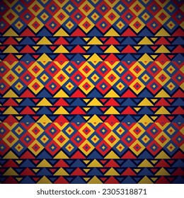 fondo de patrón tricolor con formas geométricas .ilustración vectorial
