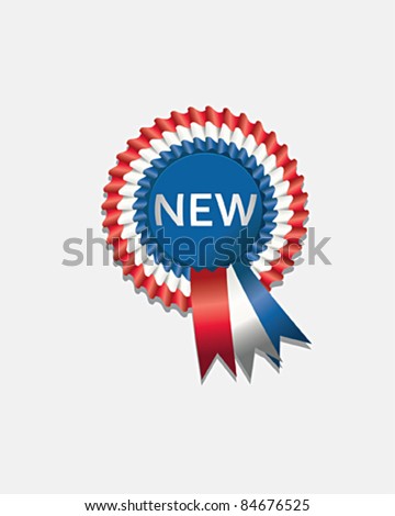 Tri-Color Rosette Ribbon