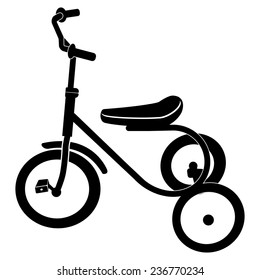 tricycle for children vector