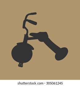 tricycle for children vector
