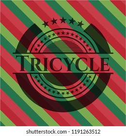 Tricycle christmas badge.