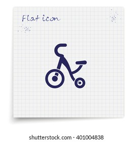 Tricycle icon.