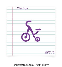 Tricycle icon.