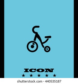 Tricycle icon.