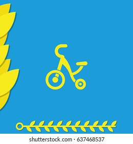 Tricycle icon.