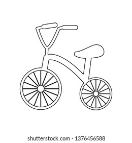 Tricycle icon. Element of Baby for mobile concept and web apps icon. Outline, thin line icon for website design and development, app development