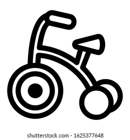 tricycle icon or logo isolated sign symbol vector illustration - high quality black style vector icons
