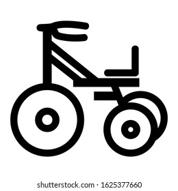 tricycle icon or logo isolated sign symbol vector illustration - high quality black style vector icons
