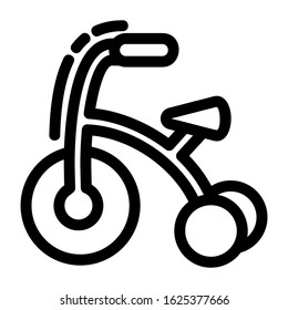 tricycle icon or logo isolated sign symbol vector illustration - high quality black style vector icons
