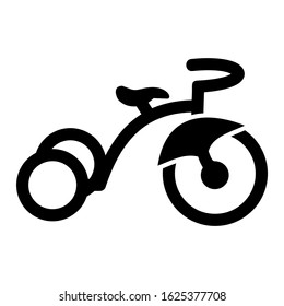 tricycle icon or logo isolated sign symbol vector illustration - high quality black style vector icons
