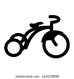 tricycle icon or logo isolated sign symbol vector illustration - high quality black style vector icons
