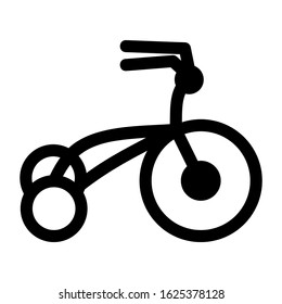 tricycle icon or logo isolated sign symbol vector illustration - high quality black style vector icons

