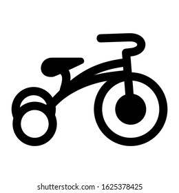 tricycle icon or logo isolated sign symbol vector illustration - high quality black style vector icons
