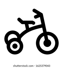tricycle icon or logo isolated sign symbol vector illustration - high quality black style vector icons
