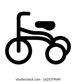 tricycle icon or logo isolated sign symbol vector illustration - high quality black style vector icons
